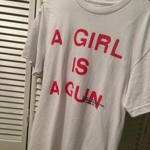 PLEASURES TEE “A GIRL IS A GUN”